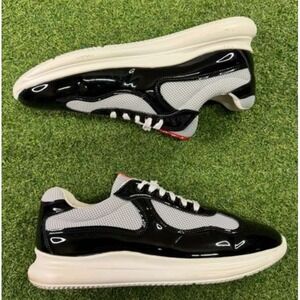 Luxury Black and White Athletic Shoes